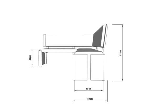Rohová lavica NK2 - Image 2