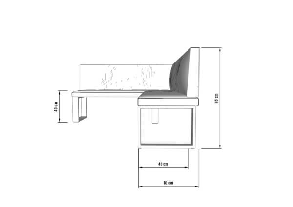 Rohová lavica NK3 - Image 2